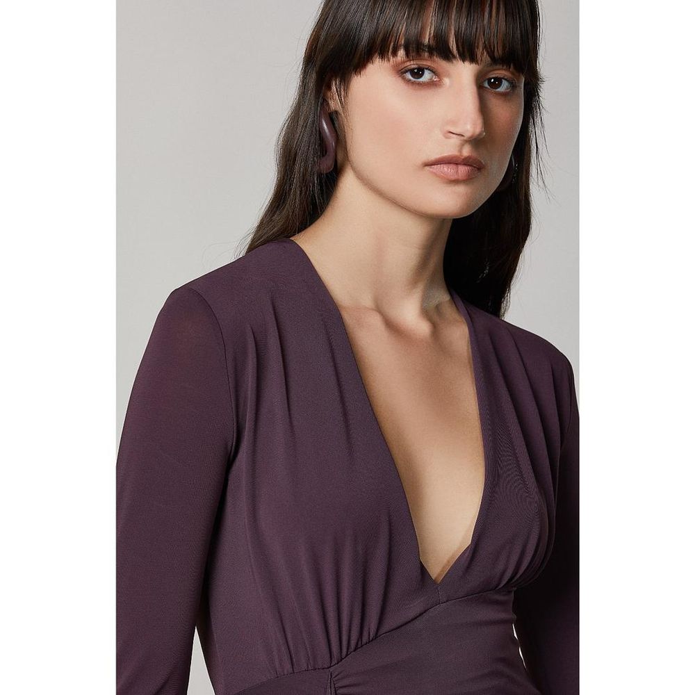 Patrizia Pepe Purple Acetate Casual Dress