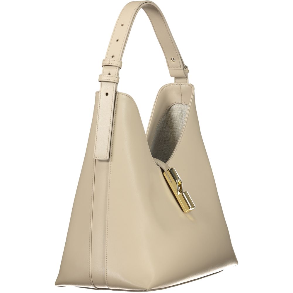 Furla Beige Leather Women Handbag