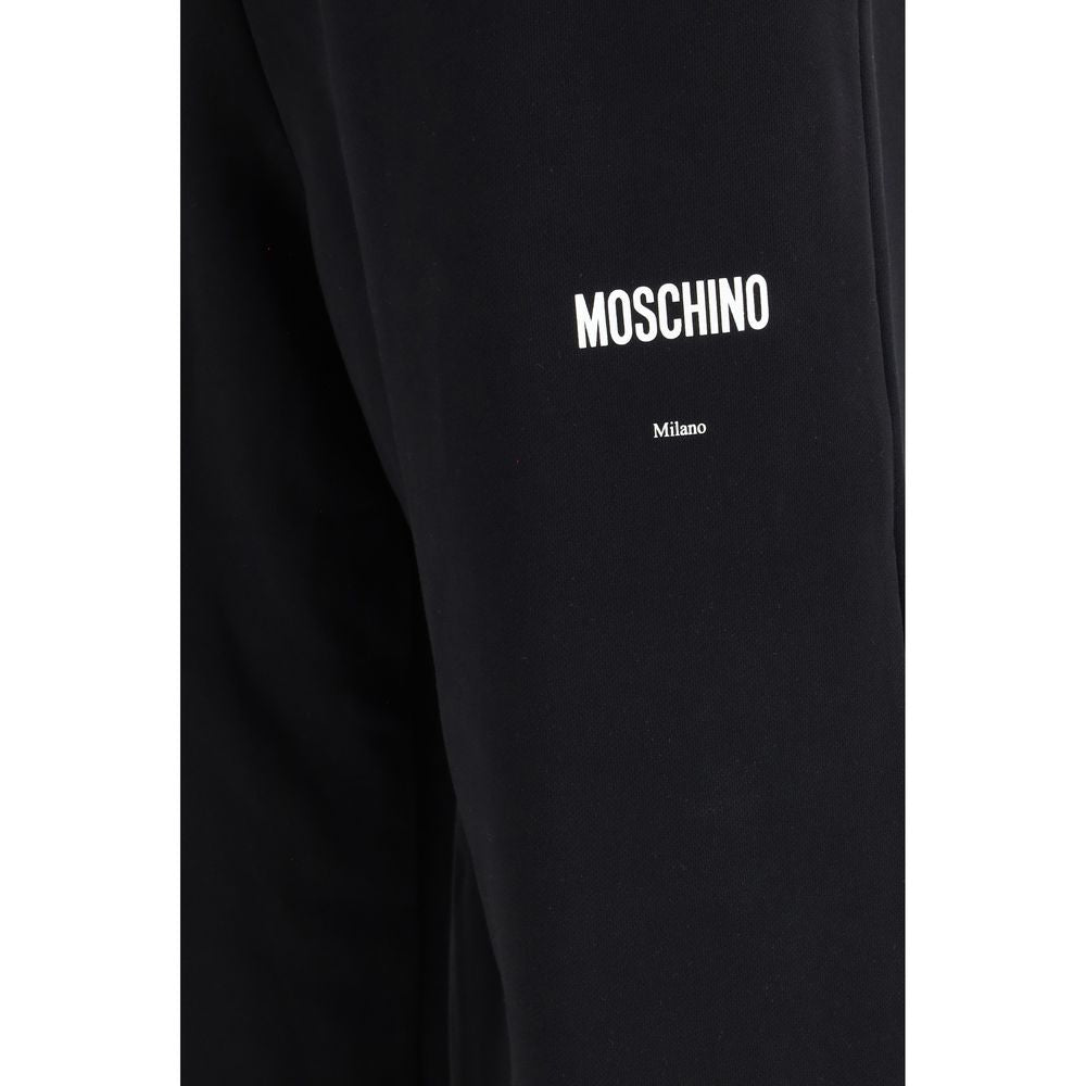 Moschino Black Cotton Casual Pants