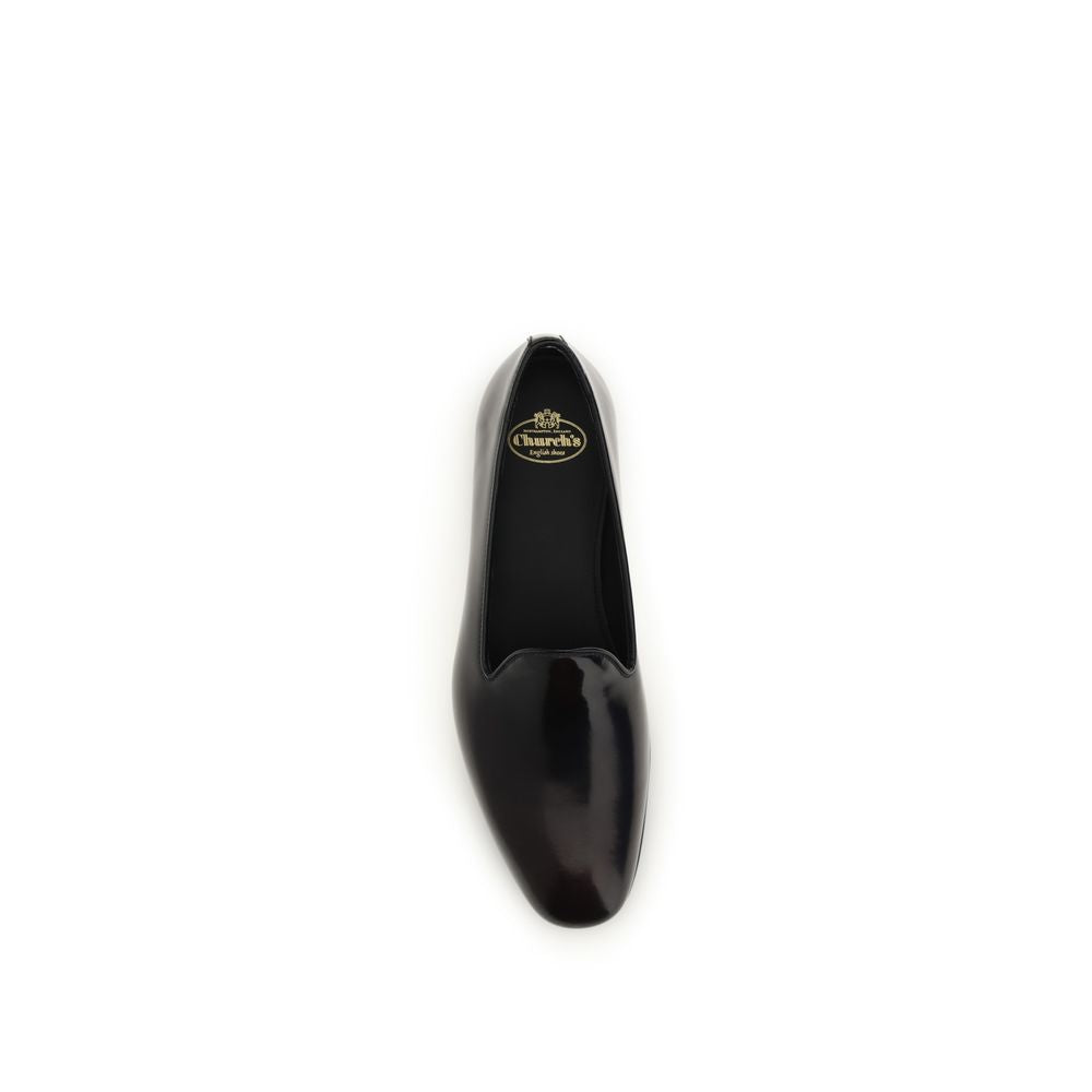 Church's Black Calf Leather Bos Taurus Slip-On Loafers