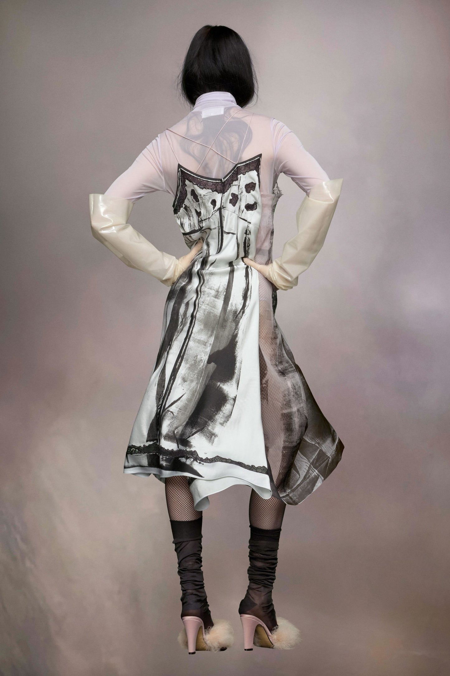 Maison Margiela Green Fibres Midi Dress