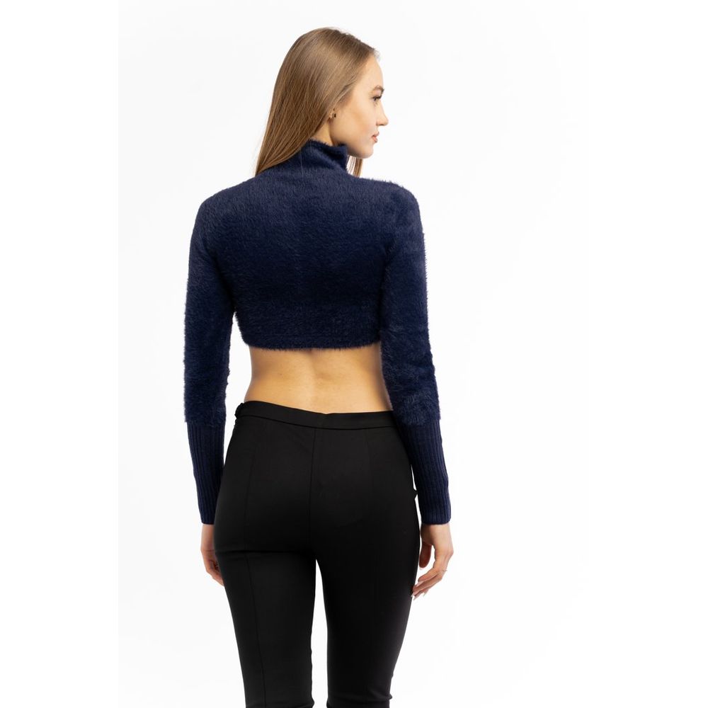 Patrizia Pepe Blue Polyester Cardigan