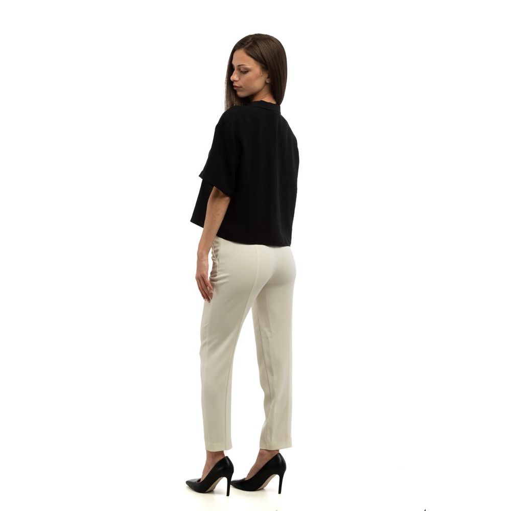 Patrizia Pepe Gray Polyester Casual Pants