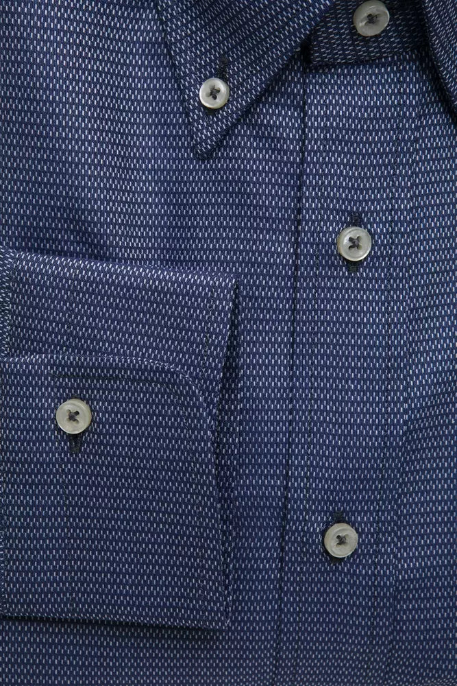 Robert Friedman Blue Cotton Men's Shirt