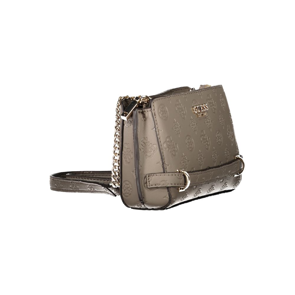 Guess Jeans Marrone Poliuretano Female Shoulder Bag