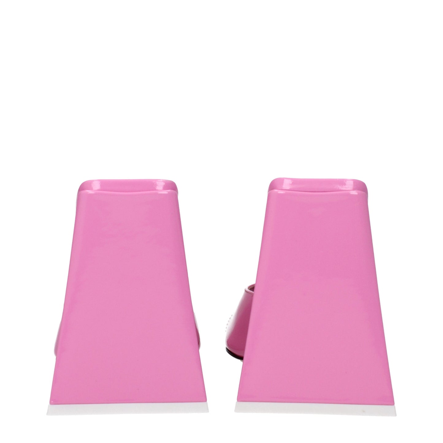 The Attico Pink Leather Platform Sandals