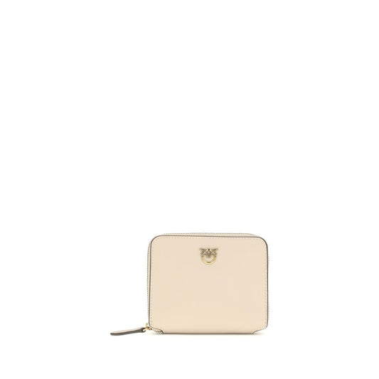 PINKO Beige Calf Leather Bos Taurus Wallet