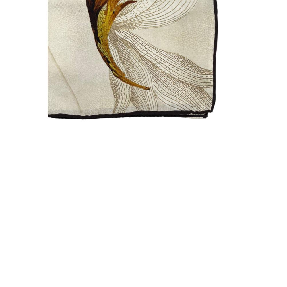Borbonese Beige Silk Scarf
