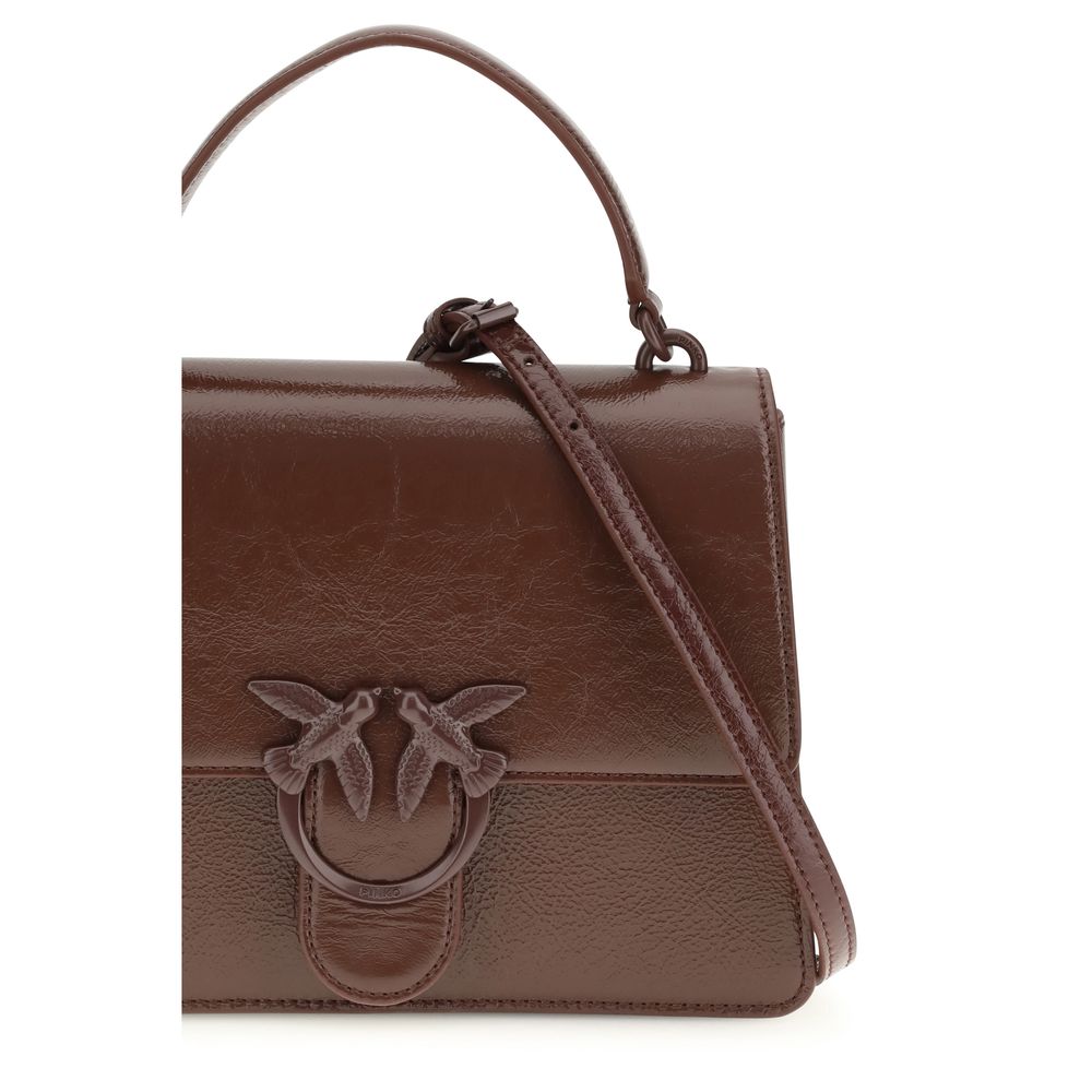 PINKO Brown Lamb Ovis Aries Aries Handbag