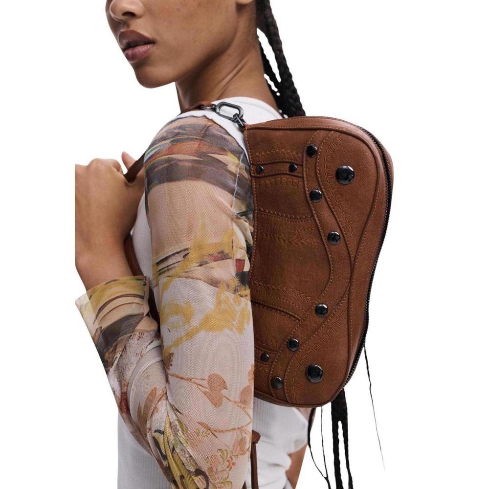 Desigual Beige Polyethylene Handbag