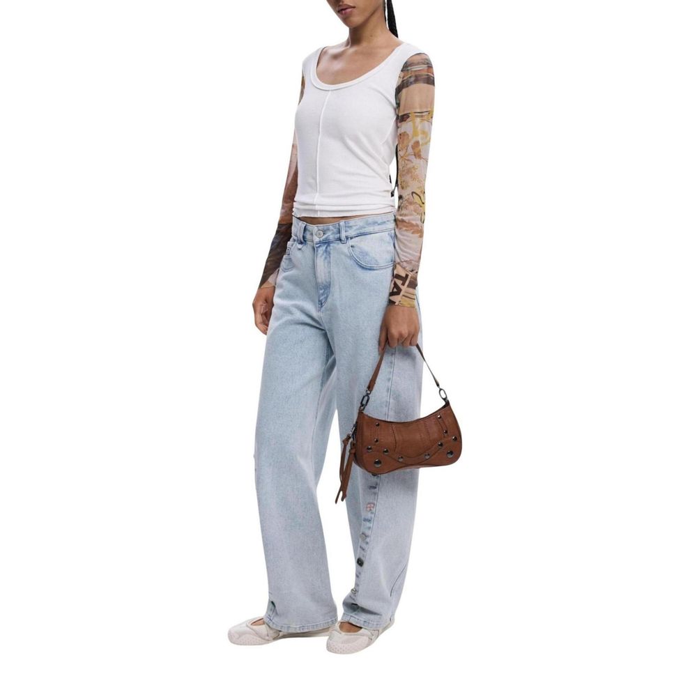 Desigual Beige Polyethylene Handbag