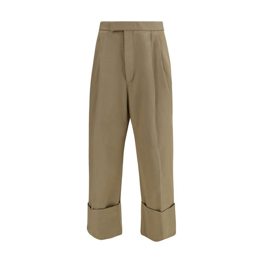Thom Browne Beige Cotton Casual Pants