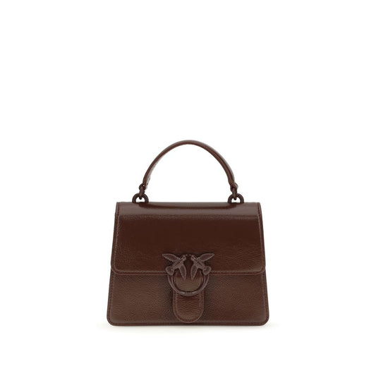 PINKO Brown Goatskin Handbag