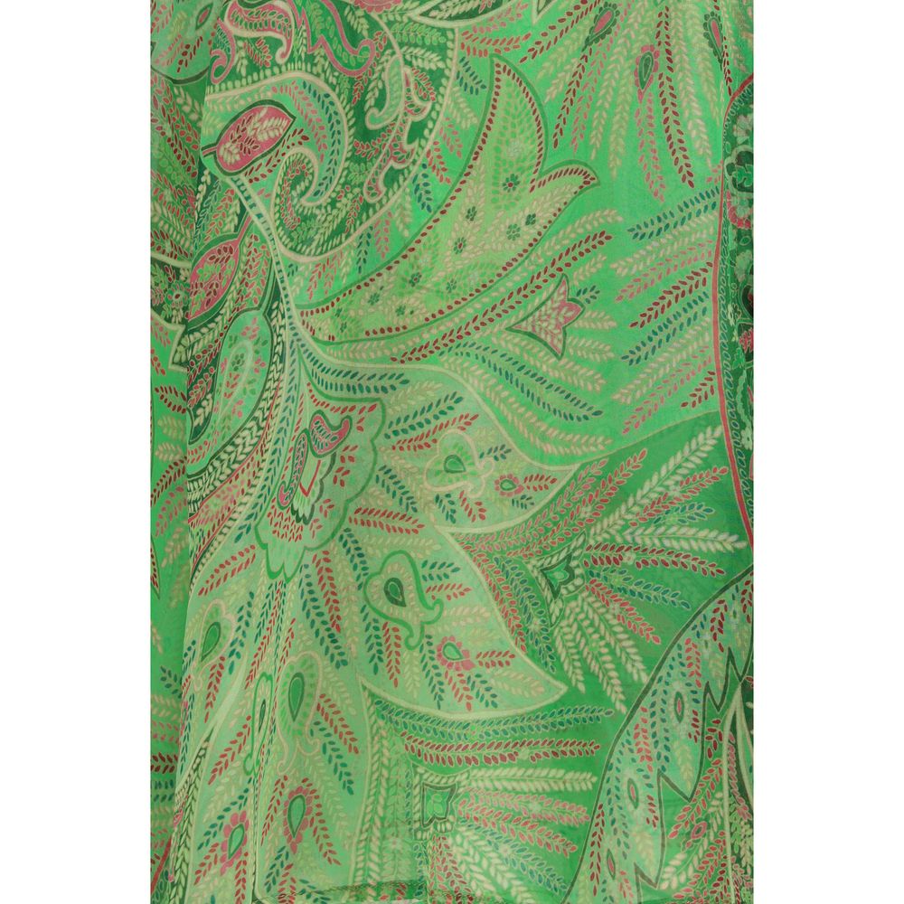 Etro Bicolor Silk Pattern Shirt