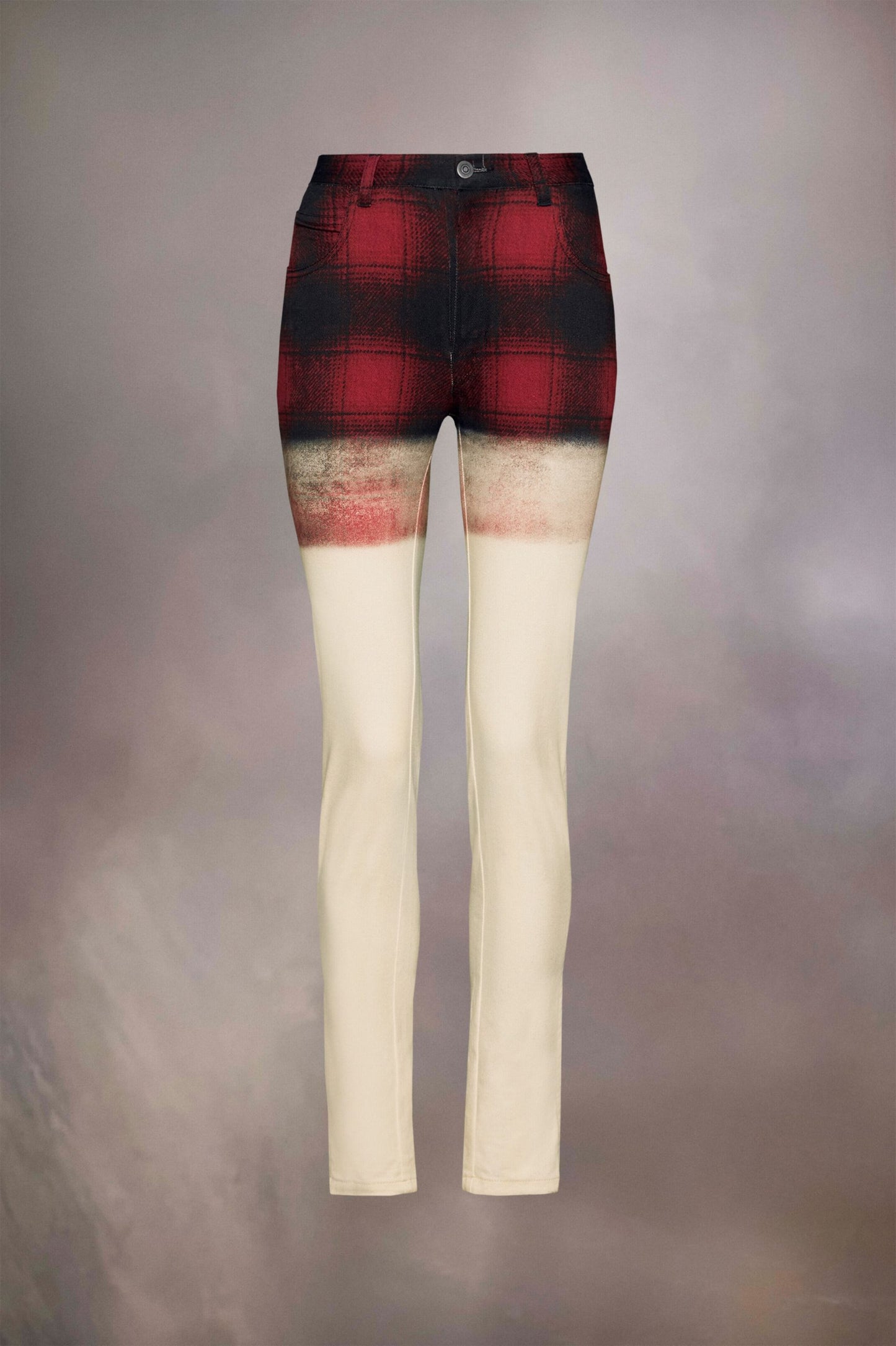 Maison Margiela Black And White Fibres Casual Pants