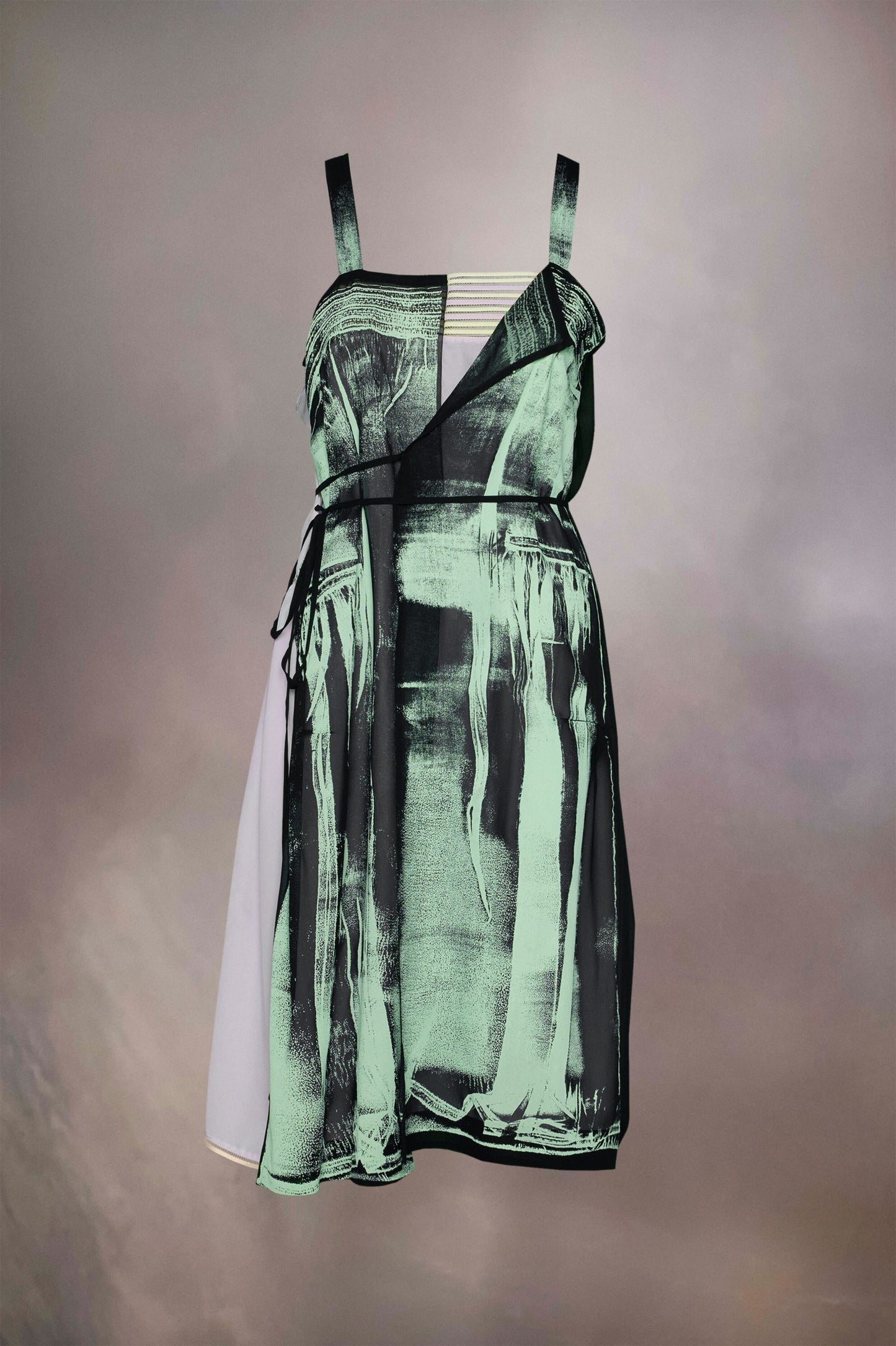 Maison Margiela Green Fibres Midi Dress