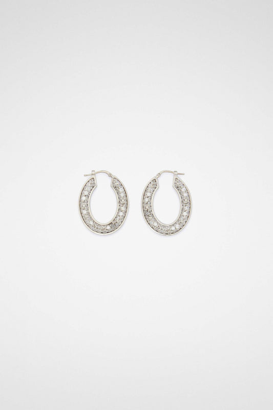 Jil Sander Silver Fibres Earrings