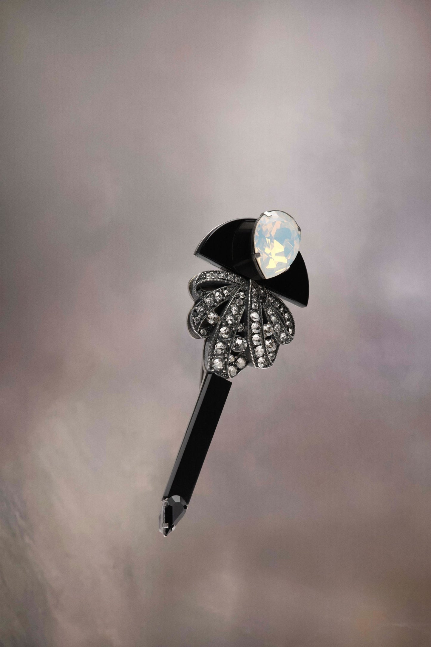 Maison Margiela Black And White Fibres Broch