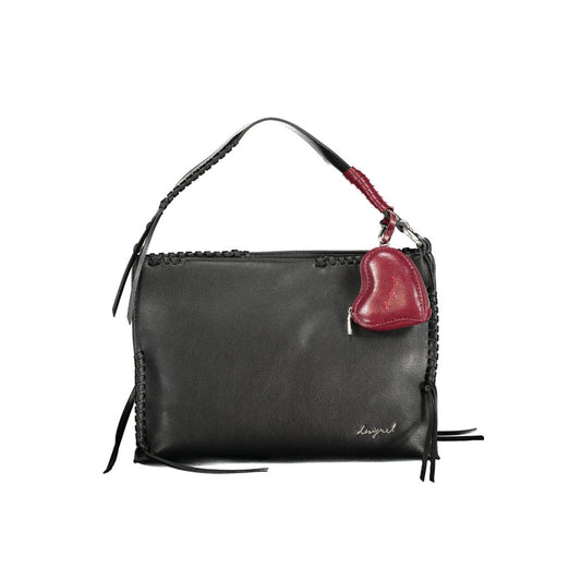 Desigual Nero Poliuretano Women Handbag