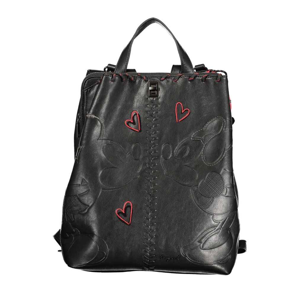 Desigual Black Polyurethane Women Backpack