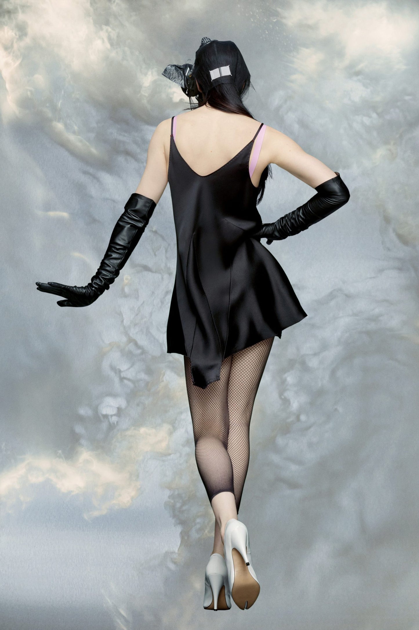 Maison Margiela Black Fibres Casual Dress