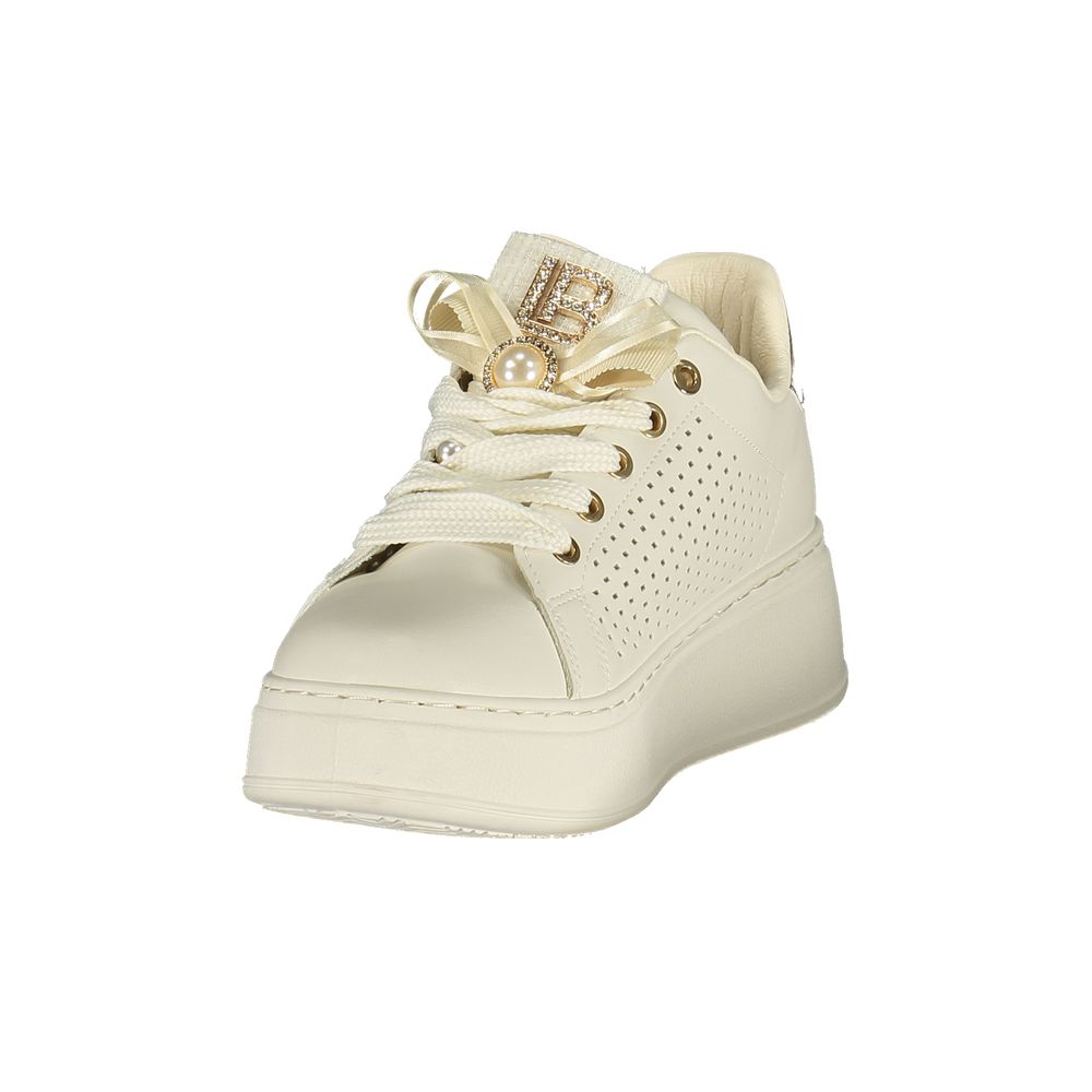 Laura Biagiotti Bianco Polyurethane Women Sneaker
