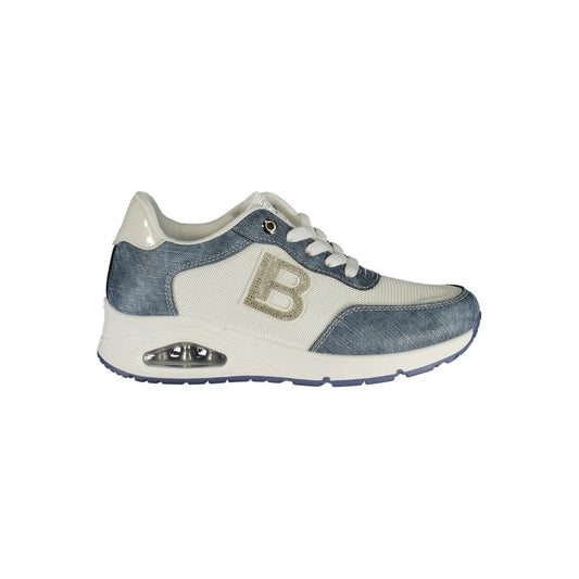 Laura Biagiotti Blue Polyester Athletic Sneakers