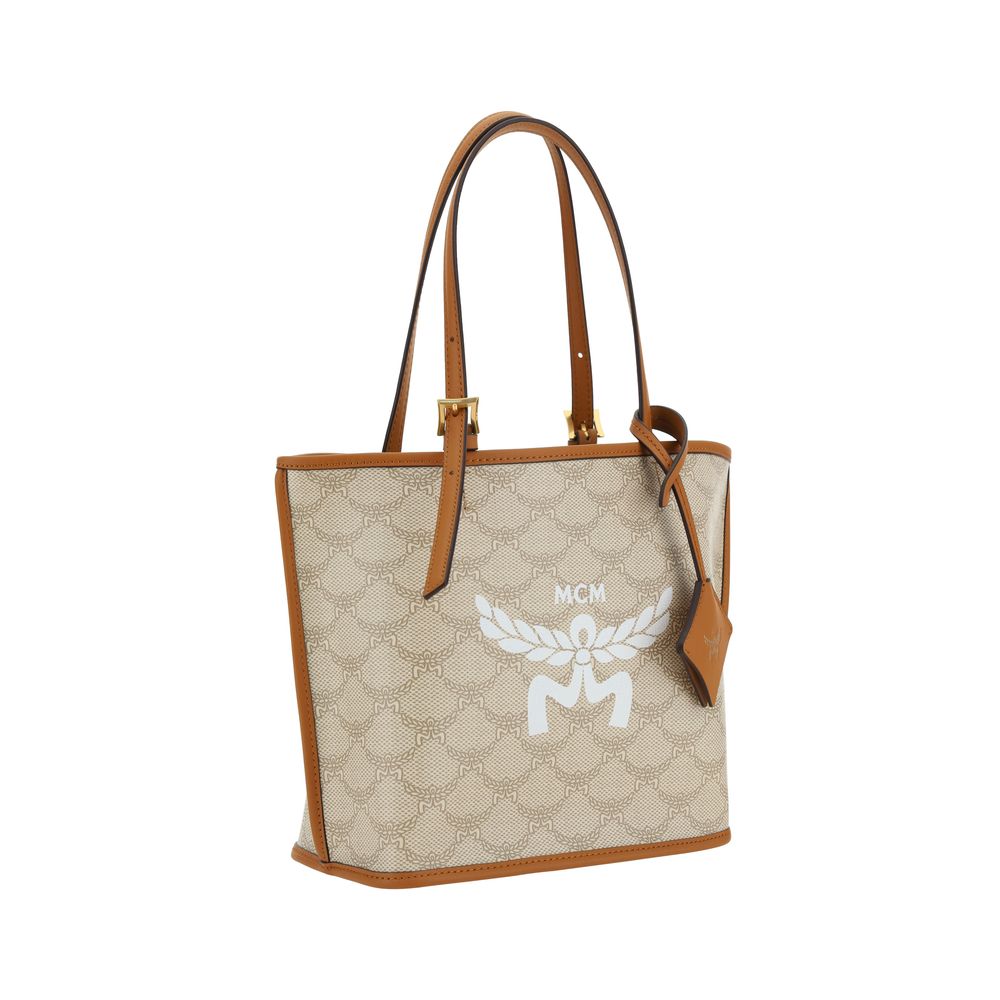 MCM Brown Polyester Shoulder Bag