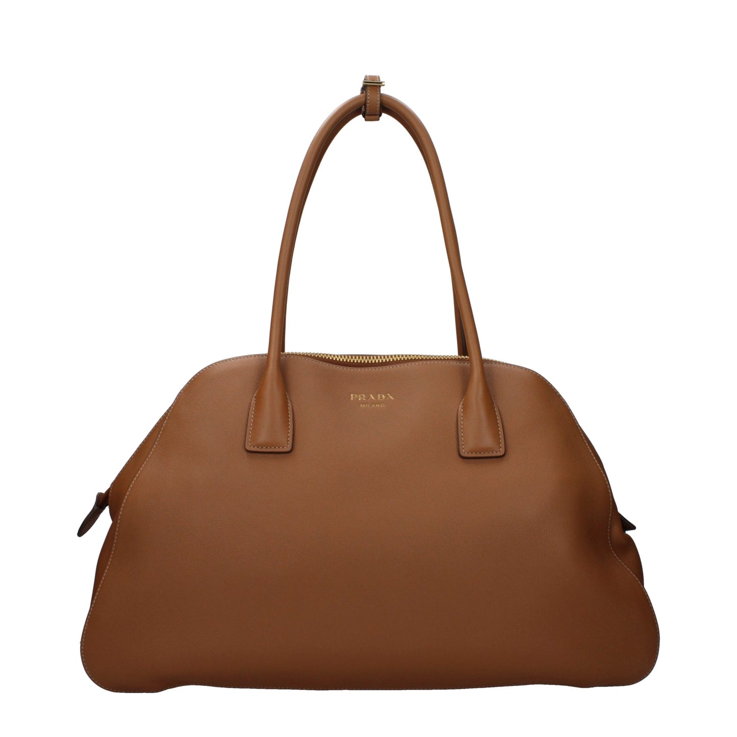 Prada Brown Leather Shoulder Bag