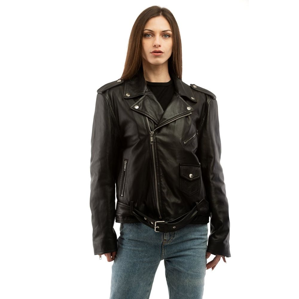 Moschino Black Leather Jacket