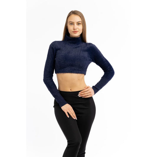 Patrizia Pepe Blue Polyester Cardigan