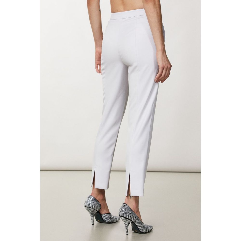 Patrizia Pepe White Polyester Casual Pants