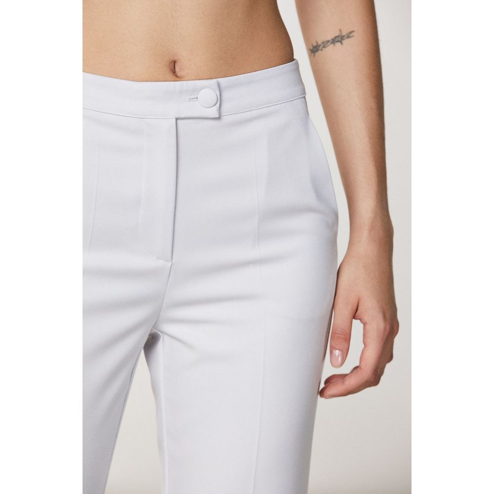 Patrizia Pepe White Polyester Casual Pants