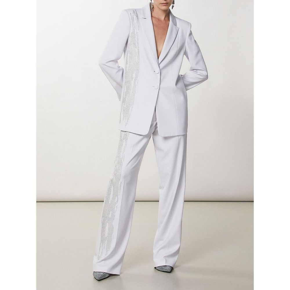 Patrizia Pepe White Polyester Blazer