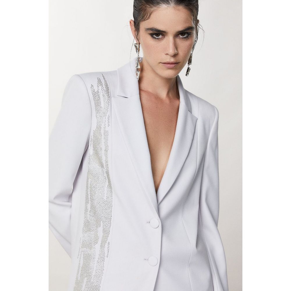 Patrizia Pepe White Polyester Blazer