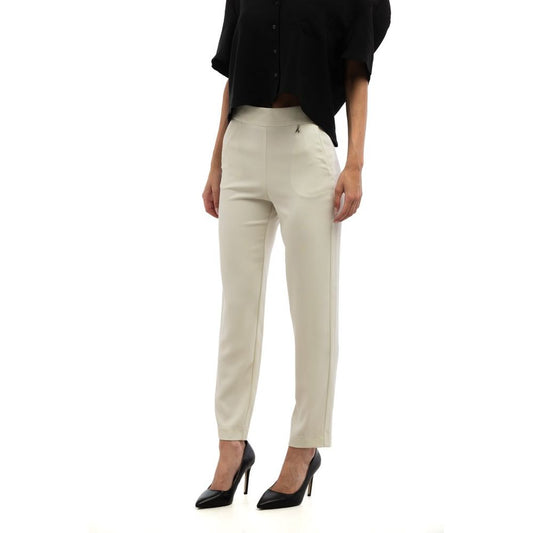 Patrizia Pepe Gray Polyester Casual Pants