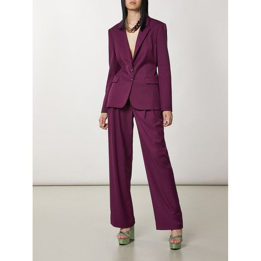 Patrizia Pepe Purple Polyester Two-Piece Suit