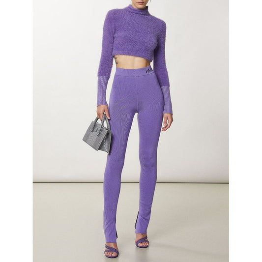 Patrizia Pepe Purple Lyocell Skinny Pants