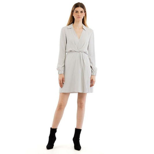 Patrizia Pepe Gray Viscose Casual Dress