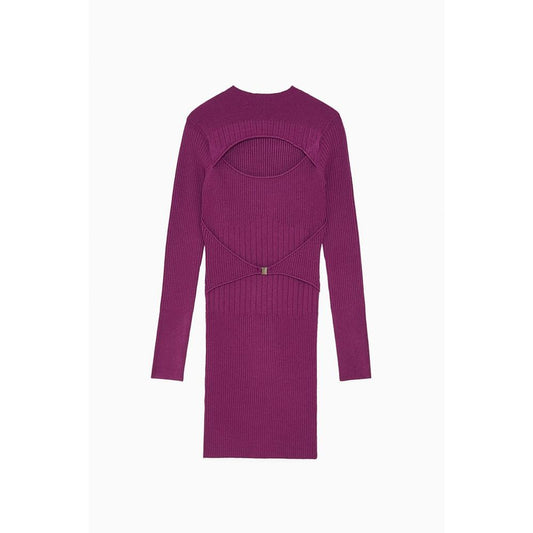 Patrizia Pepe Purple Viscose Casual Dress