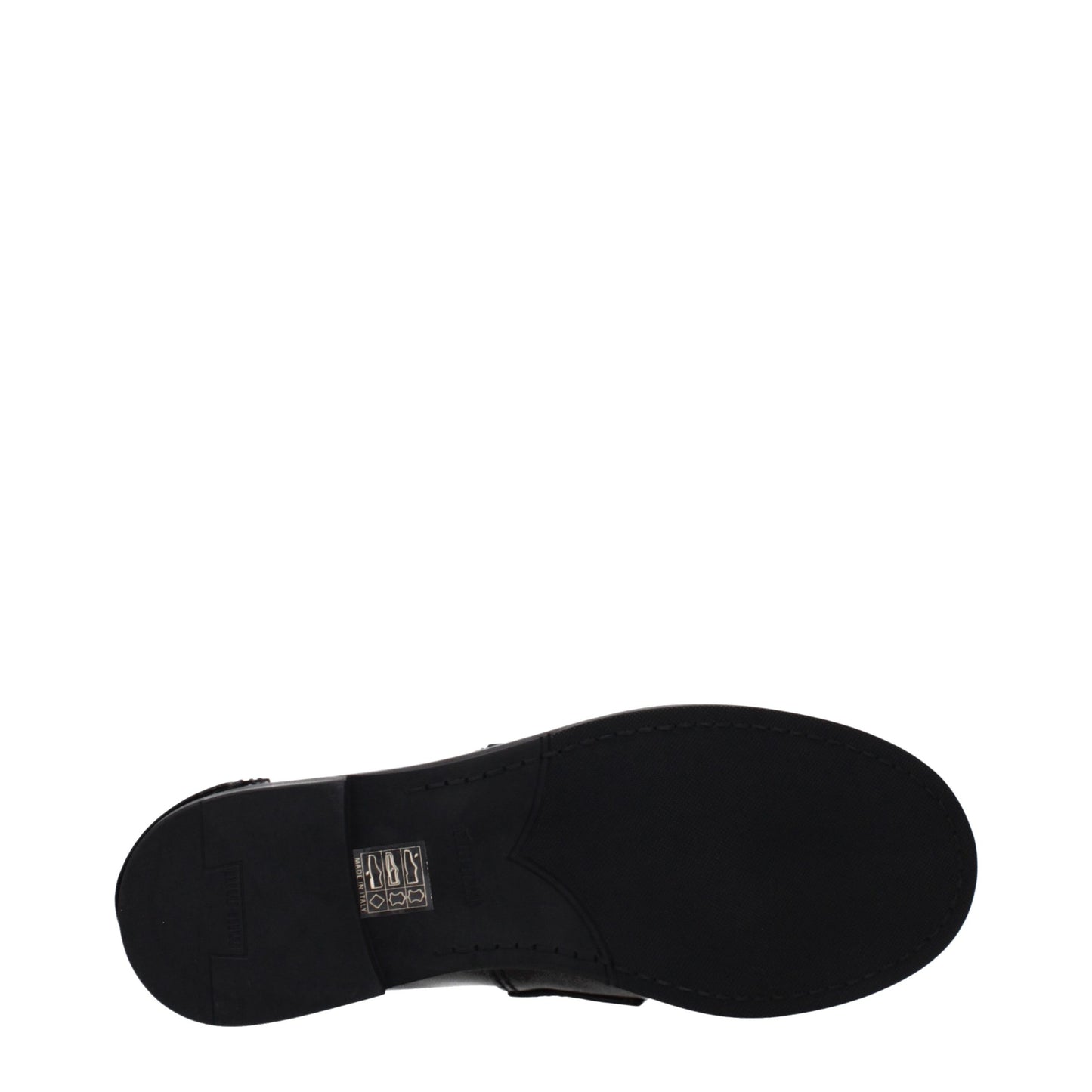 Miu Miu Black Leather Slip-On Loafers