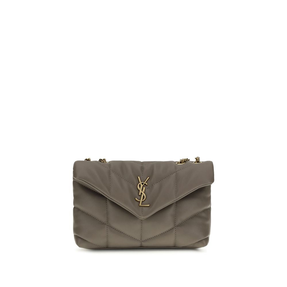 Saint Laurent Gray Lamb Ovis Aries Aries Shoulder Bag