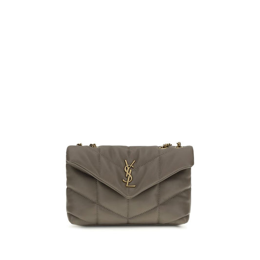 Saint Laurent Gray Lamb Ovis Aries Aries Shoulder Bag