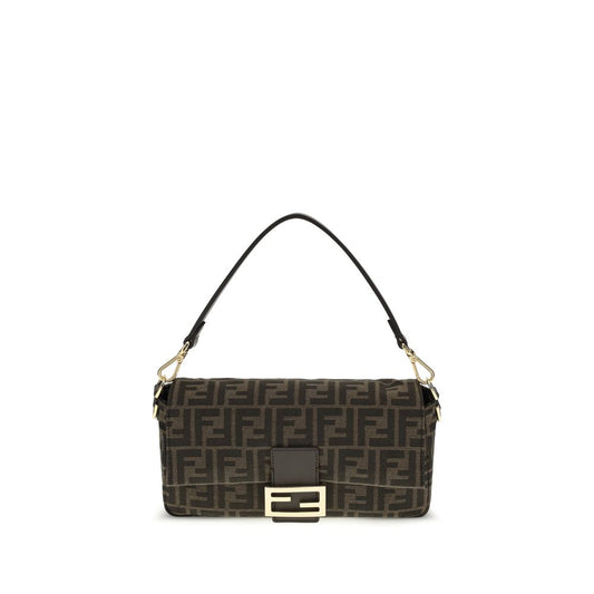 Fendi Brown Recycled Polyester Shoulder Bag