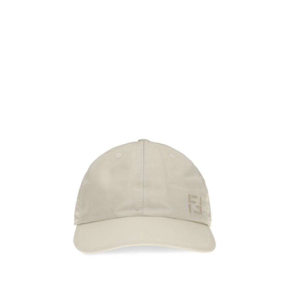 Fendi Beige Nylon Cap (Baseball Hat)