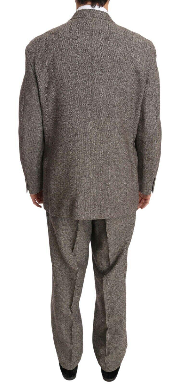 Back view of man in gray wool suit, ONJEL Fashion Boutique designer menswear