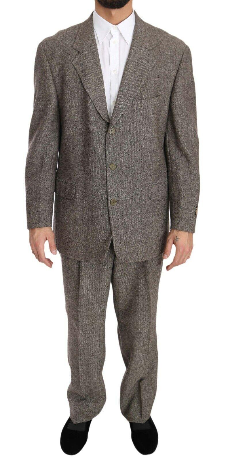 Men’s grey designer suit with white dress shirt, ONJEL Fashion Boutique premium menswear