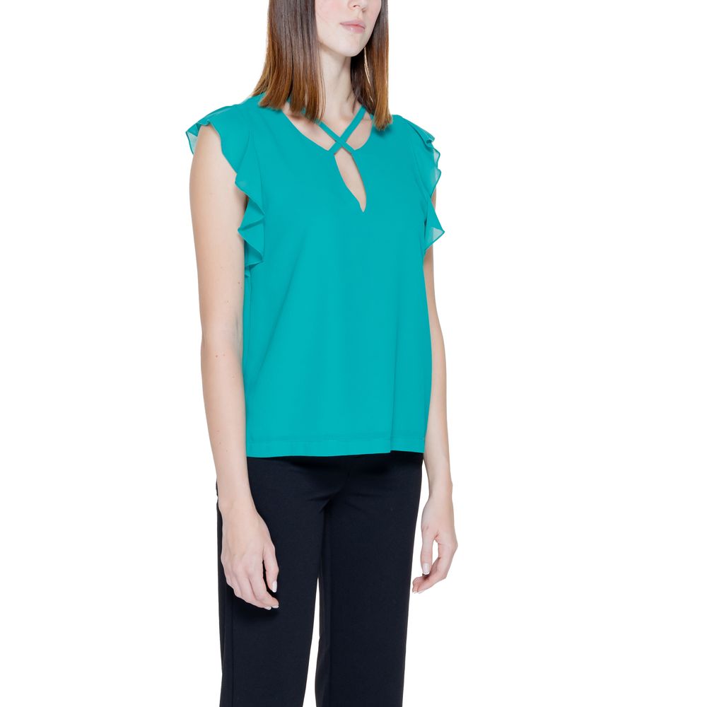 Rinascimento Bicolor Polyester Blouse