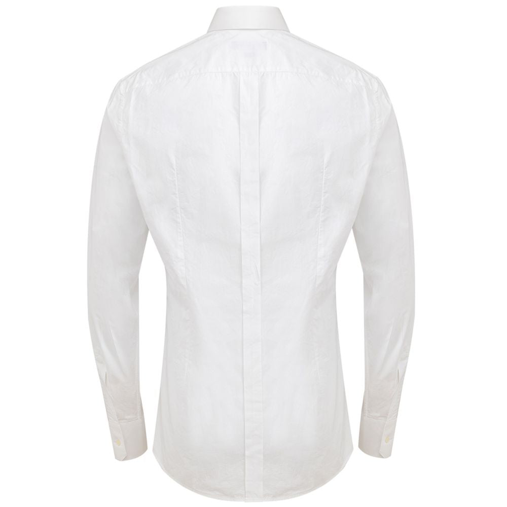 Dolce & Gabbana White Cotton Dress Shirt