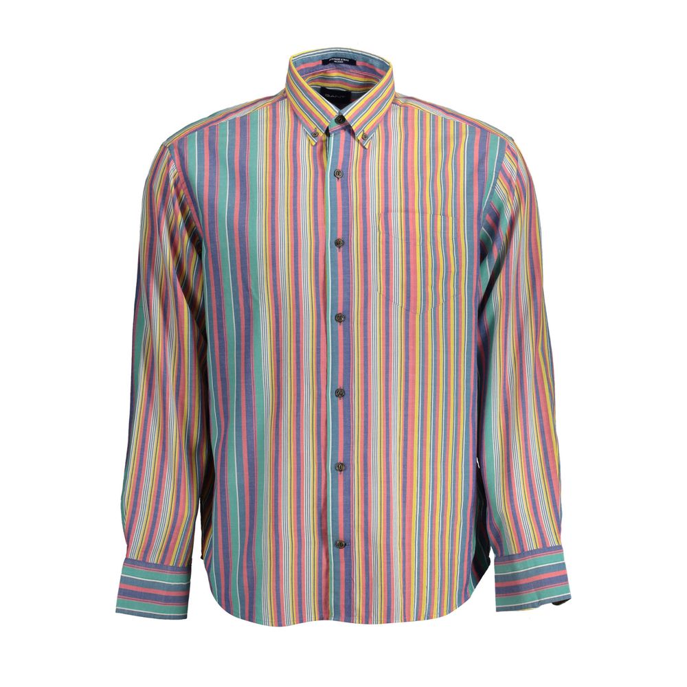 Gant Azzurro Cotton Men Shirt